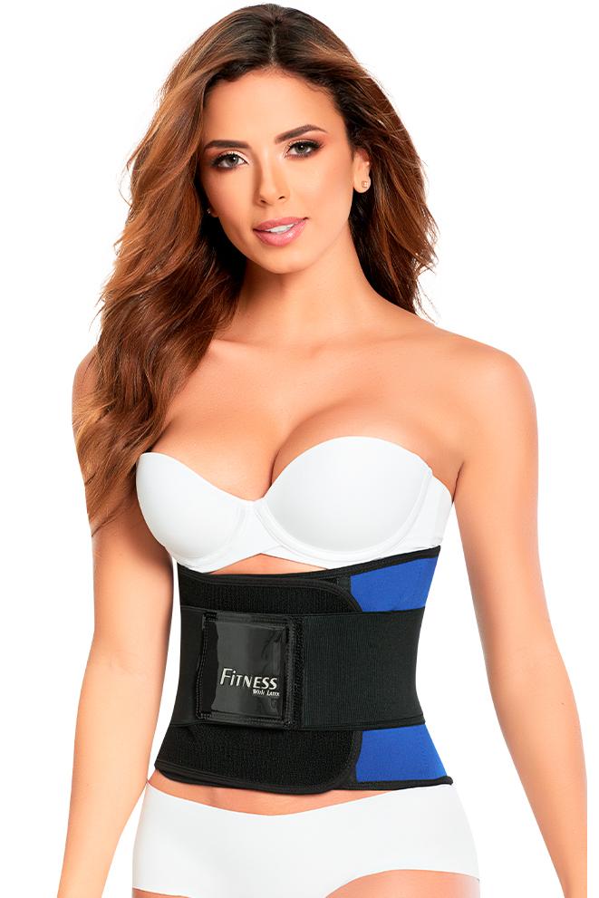 CINTURÓN FITNESS CON LÁTEX *OFERTA FINAL* FL4025 - Azul