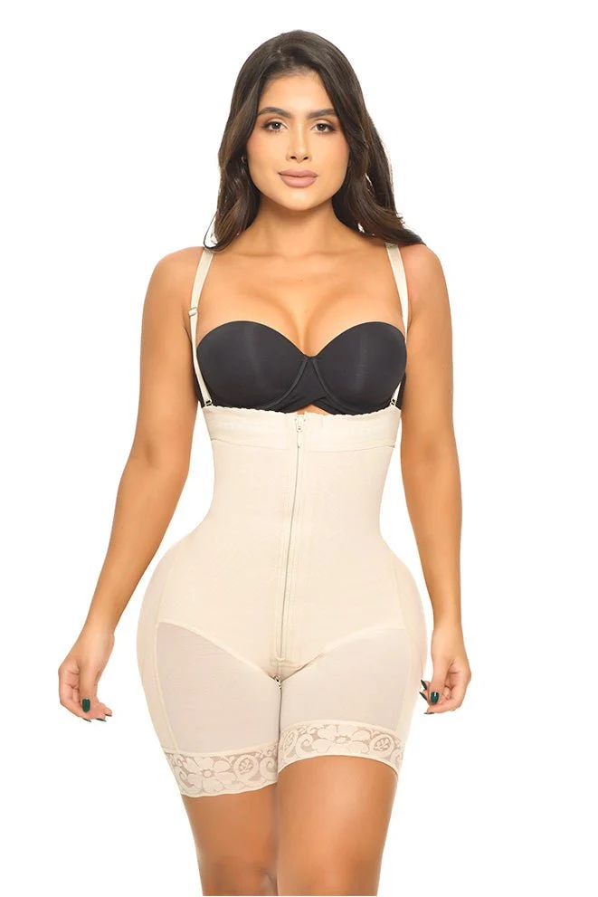 FAJA SHORT ESTRAPLE Y AJUSTE EN CIERRE CON REALCE INVISIBLE FANTASTIC FP1503
