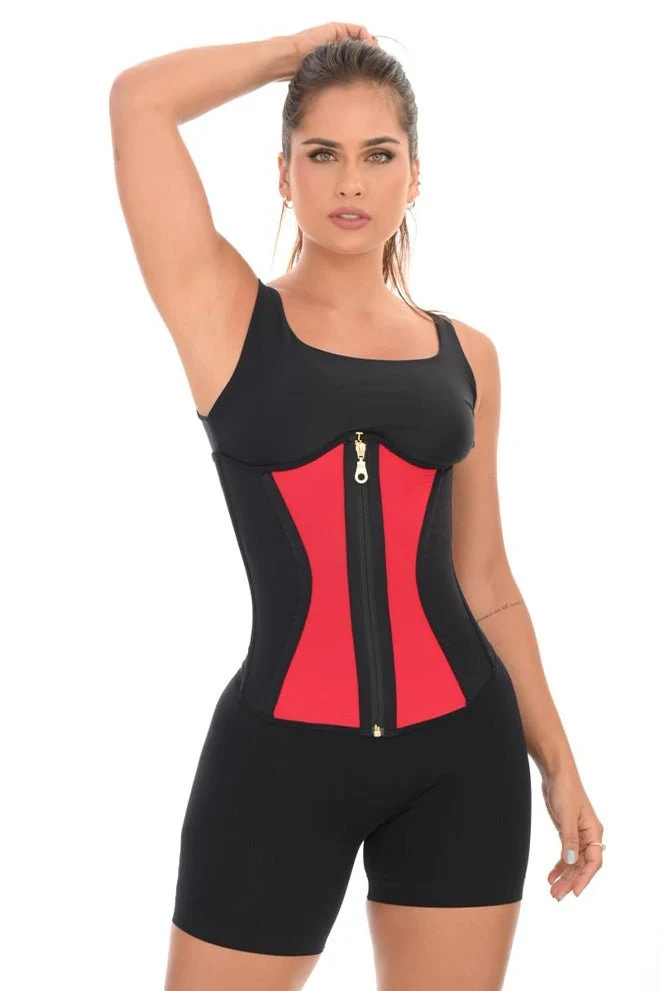 CINTURILLA REBELDE CINTURA EXTREMA CI0310 - Negro/rojo