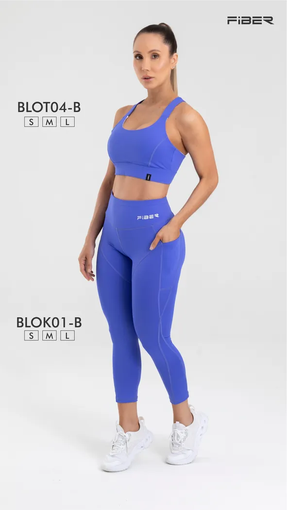 Legging Fiber Bloosom BLOK01B Capri