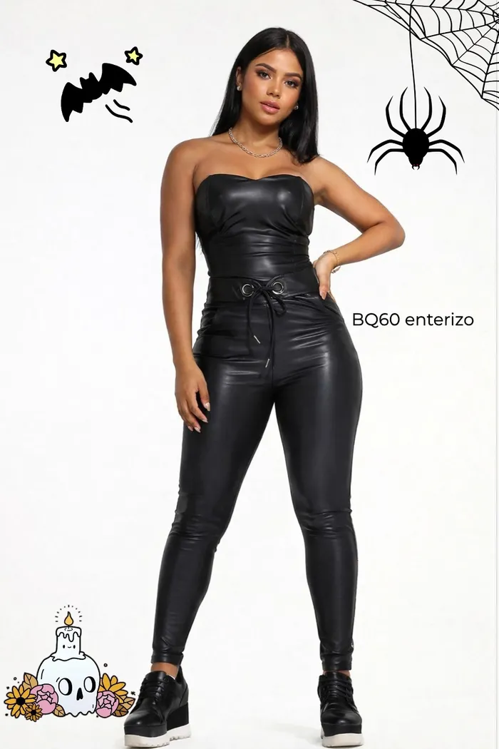 Enterizo Brandfit Efecto Cuero BQ60