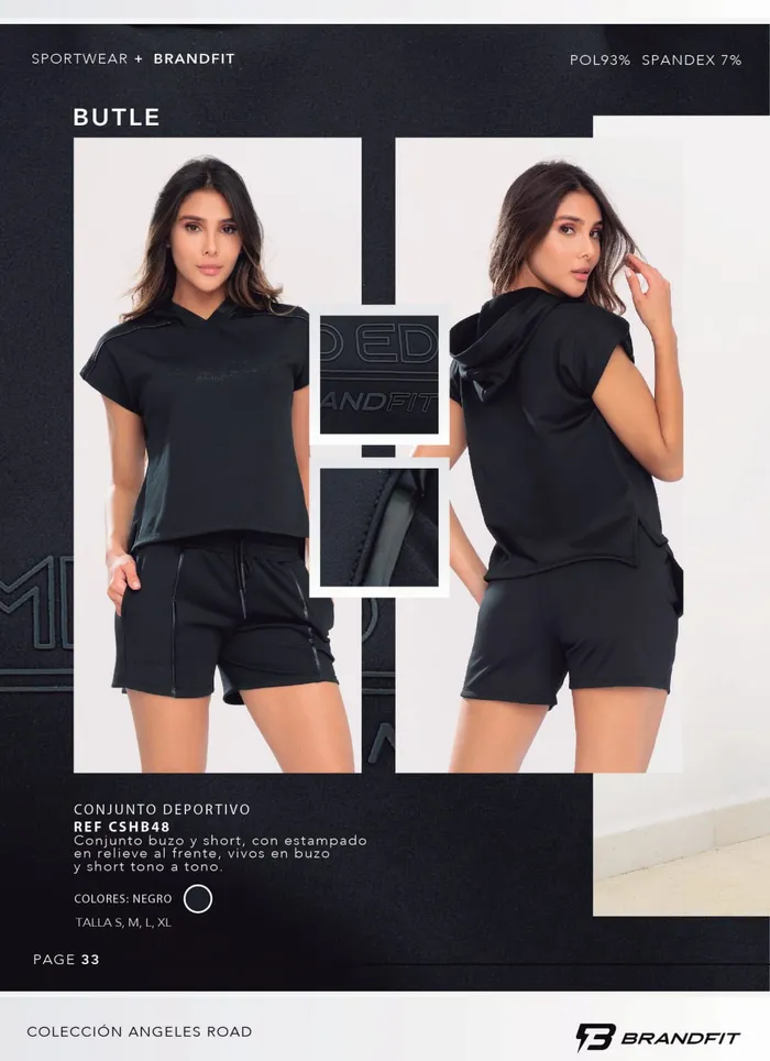 Conjunto Brandfit Angeles Road CLB48NEGROS