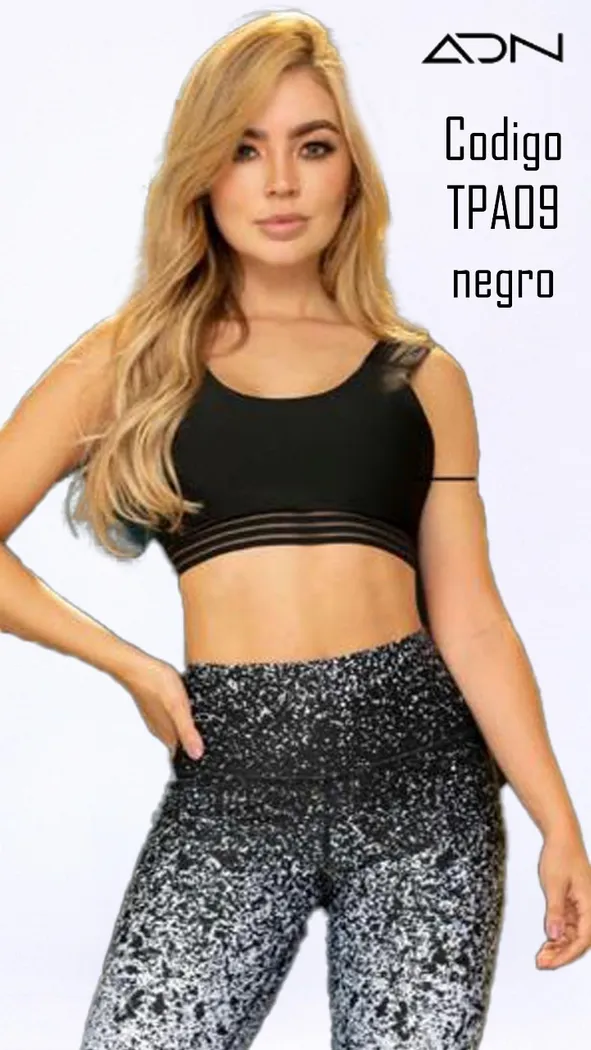 Top ADN Touch Of Color TPA09NEGRO