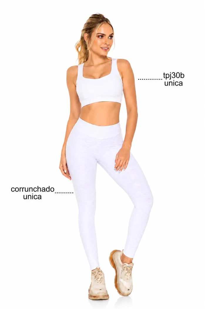 Legging JCross CORRUNCHADO BLANCO