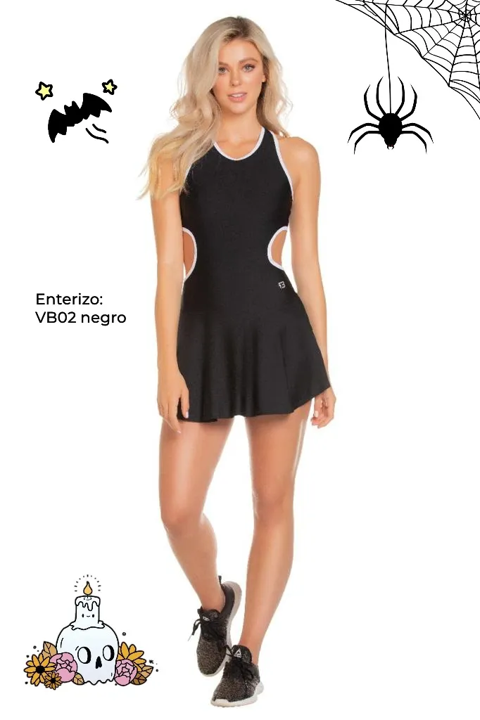 Enterizo Brandfit Angeles Road VB02 Negro M/L