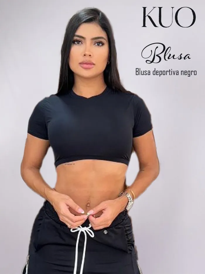 Blusa KUO Deportiva Negro