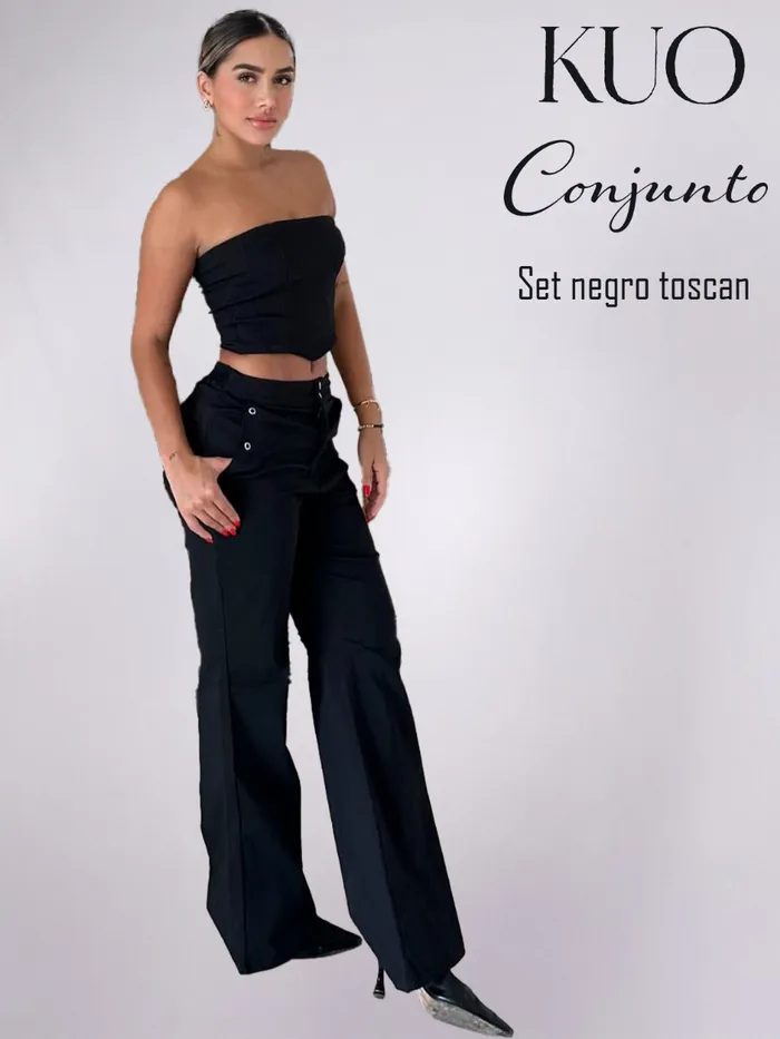 Conjunto KUO Set Negro Toscana