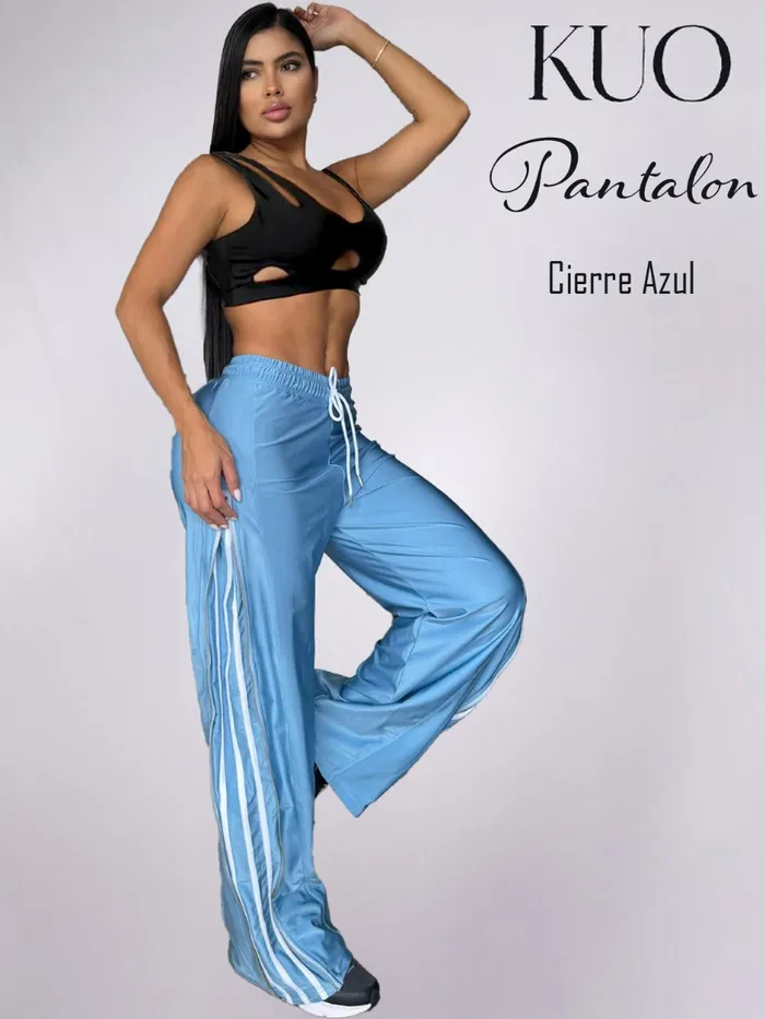 Pantalón KUO Cierre Azul