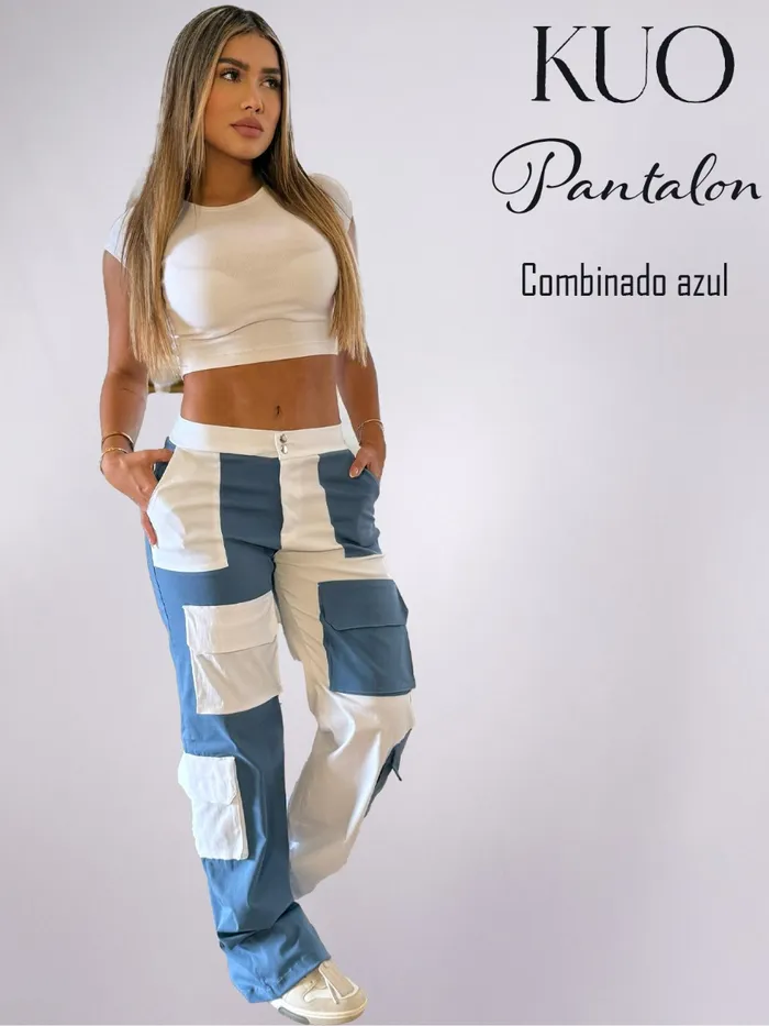 Pantalón KUO Combinado Azul