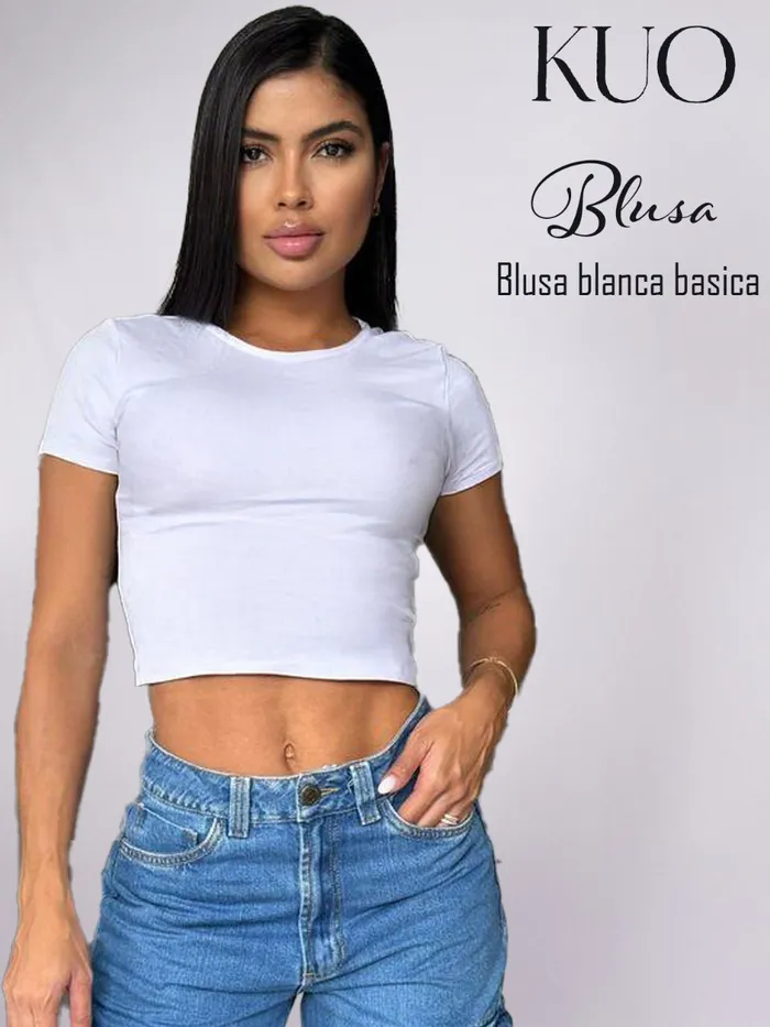 Blusa KUO Blanca Basica