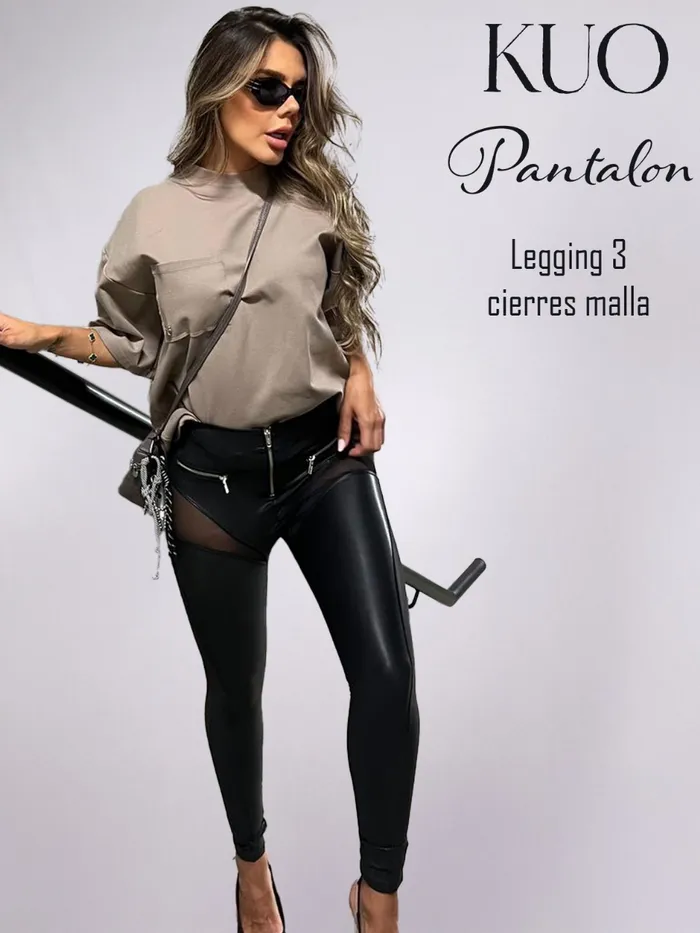Pantalón KUO Legging 3CIERRES Malla