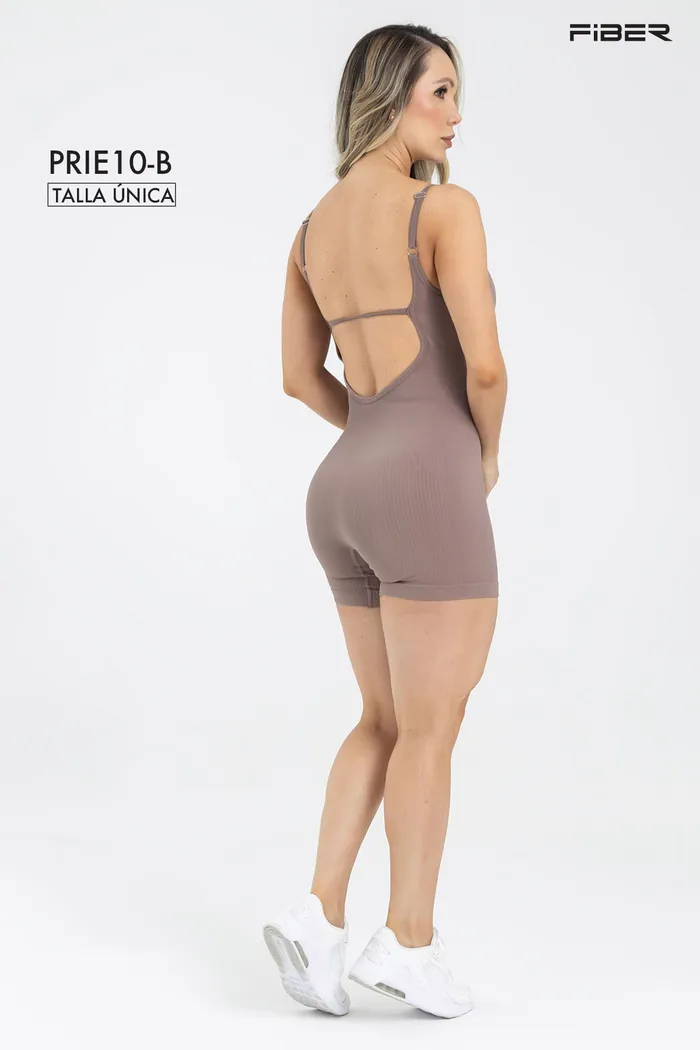 Enterizo Fiber Pilates PRIE10B Seamless