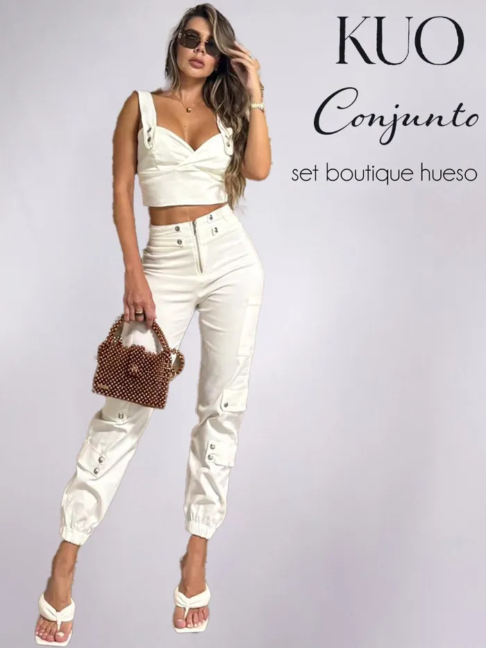 Conjunto KUO Set Boutique Hueso