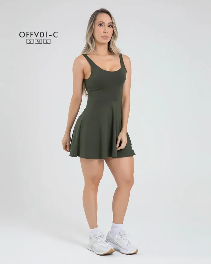 Vestido Fiber Off Line OFFV01C