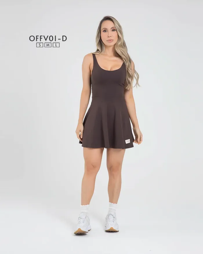Vestido Fiber Off Line OFFV01D