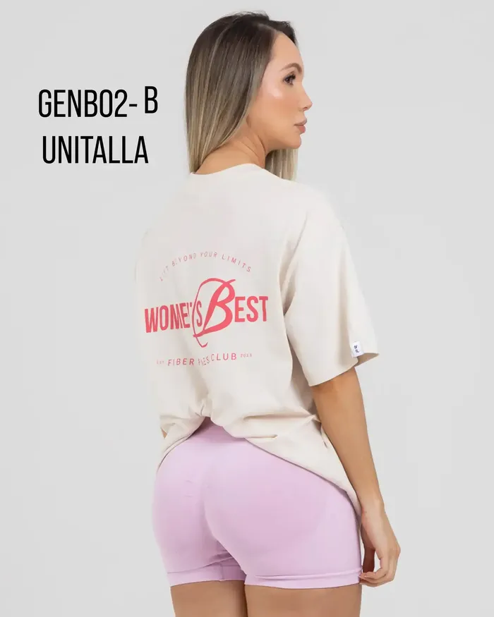 Blusa Fiber Genuina GENB02B Oversize