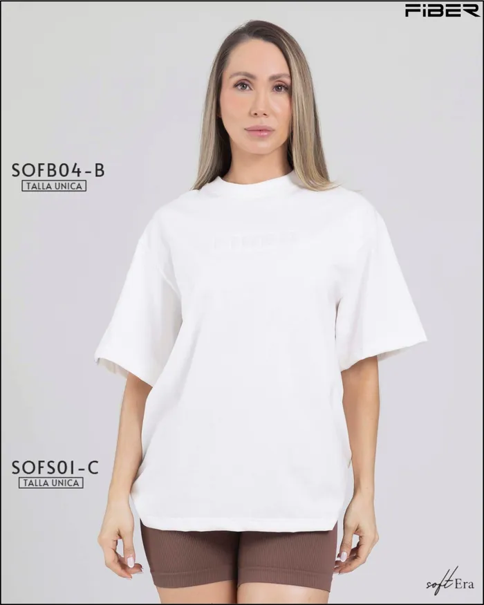 Blusa Fiber Soft Era SOFB04B Oversize