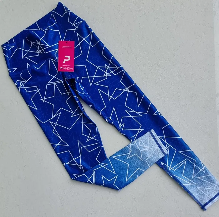Legging Pinera Azul Rey Estrella Blanca
