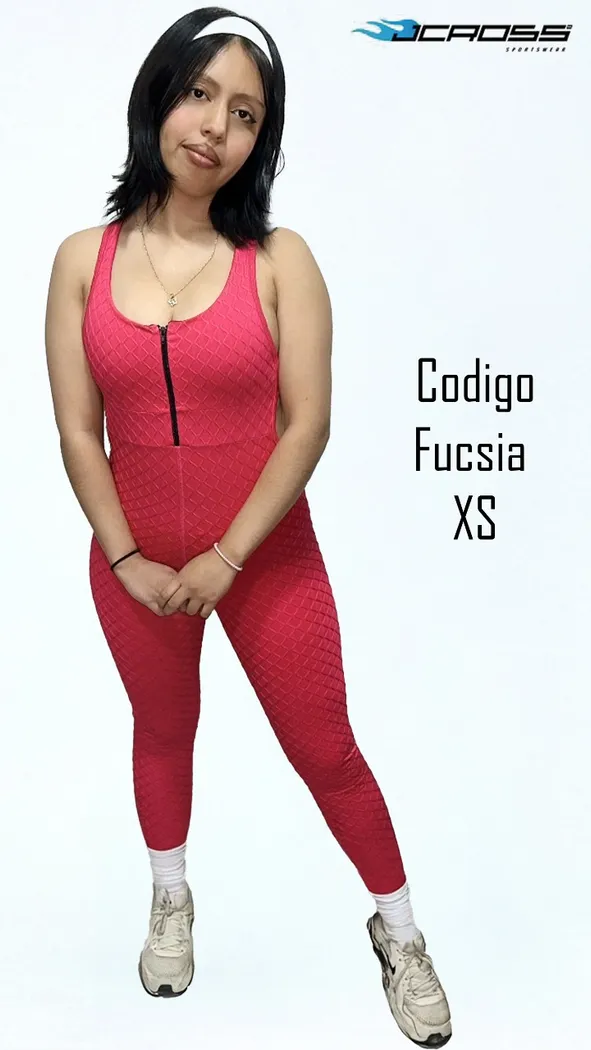 Enterizo JCross Corrunchados Fucsia
