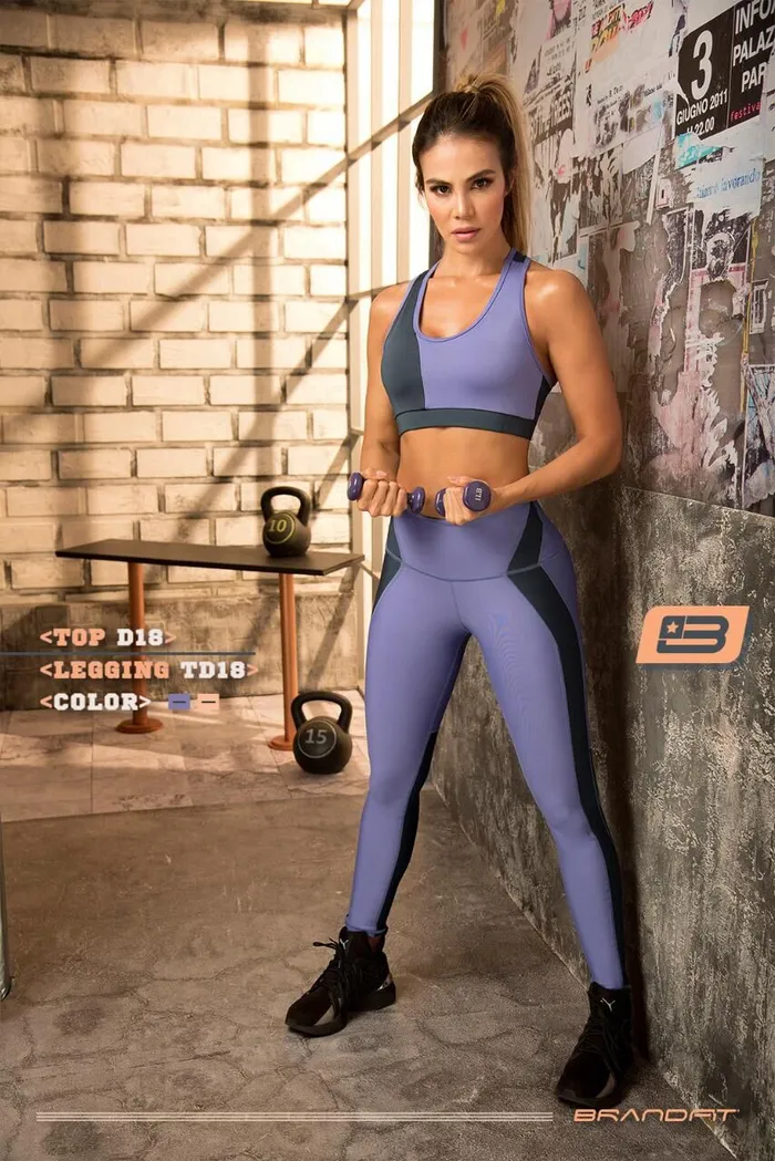 Conjunto Brandfit TD18 Morado con Azul Marino