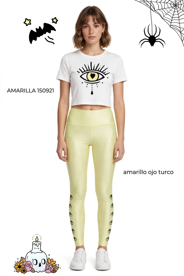 Legging Pinera Amarillo Ojo Turco