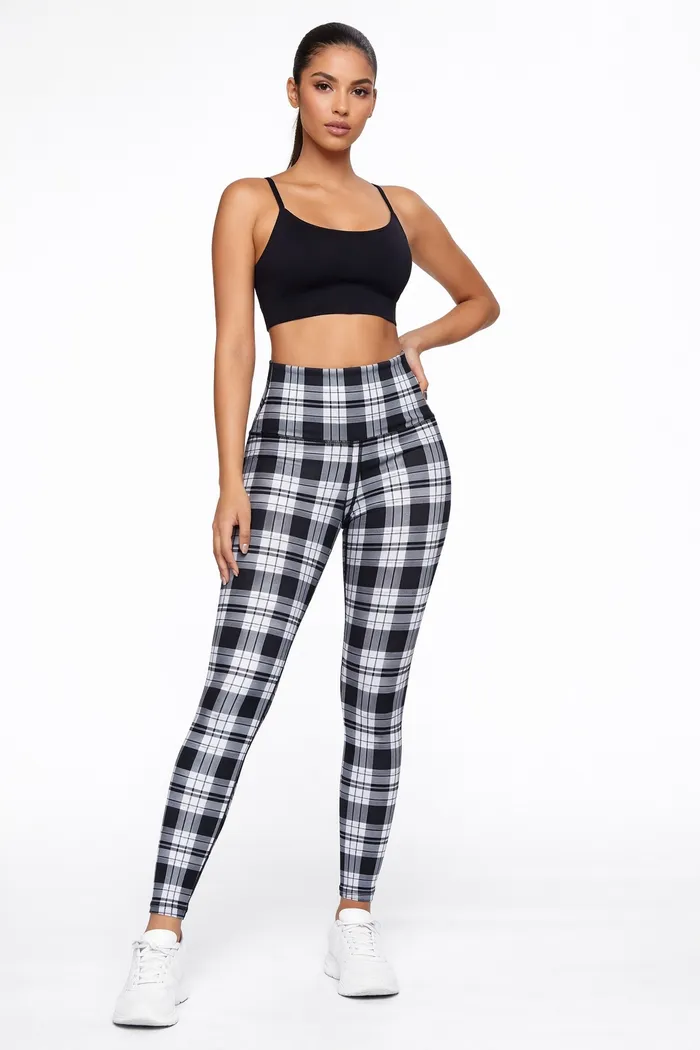 Legging Brandfit CUADROS NEGRO