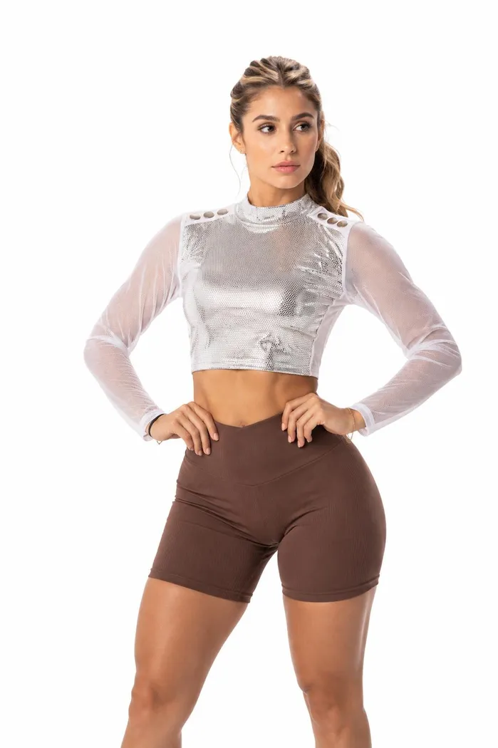 Blusa Pinera Savage Lujo Blanca