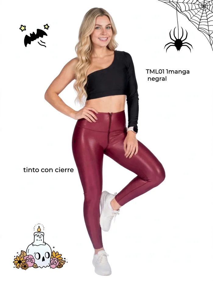 Top Brandfit TML01 1MANGA Negra