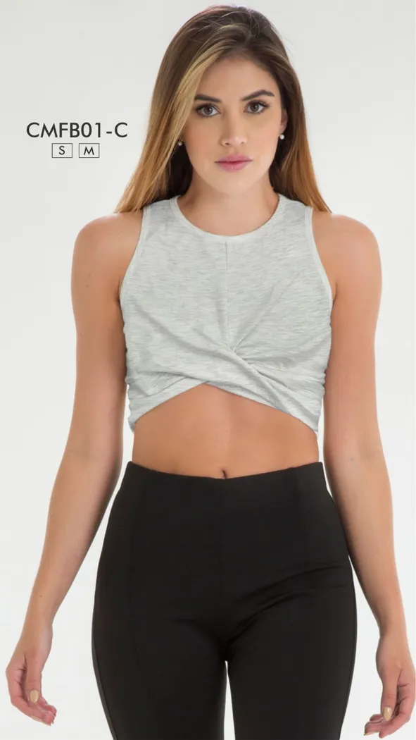 Blusa Fiber Goes Street CMFB01C Moño Gris