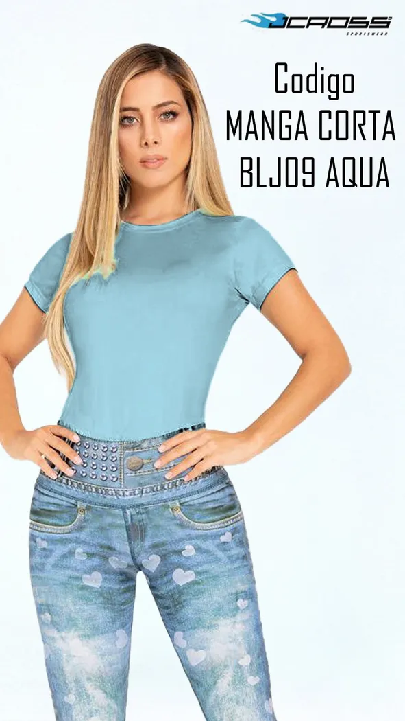 Blusa JCross MANGA CORTA BLJ09 AQUA