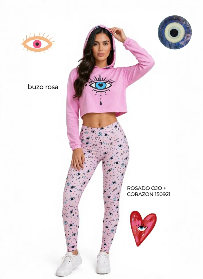 Legging Brandfit ROSADO OJO + CORAZON 150921