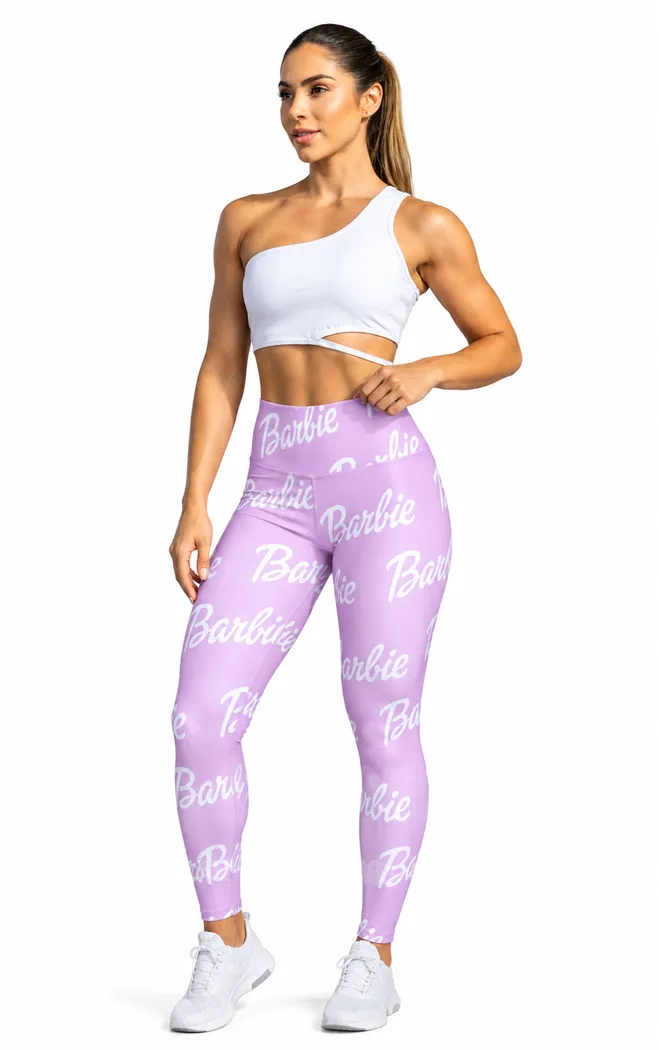 Legging Brandfit Efecto Cuero Barbie Lila