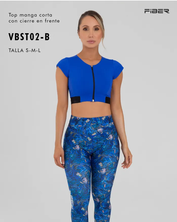 Top Fiber Vibes VBST02B Manga Corta