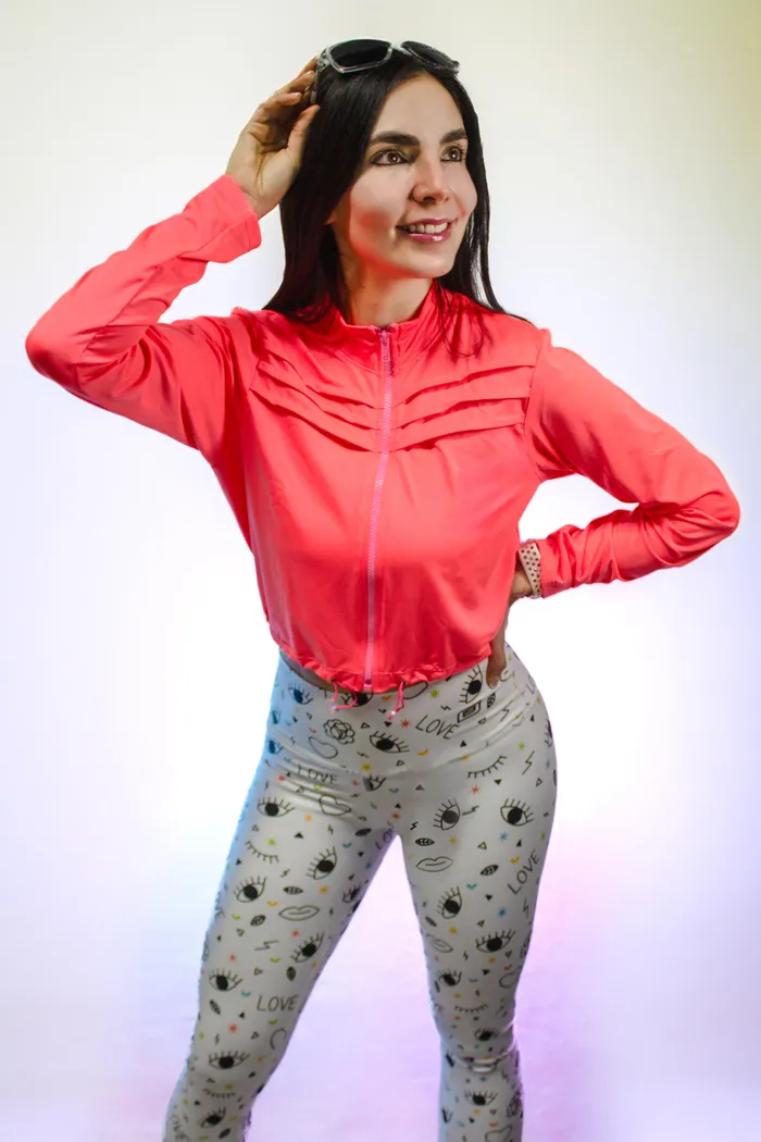 Chamarra Brandfit CH06 CORAL NEON 271221