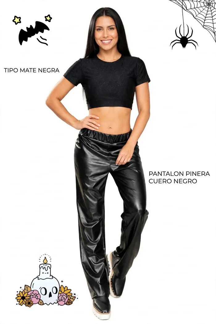 Pantalón Pinera Boutique PINERA CUERO NEGRO