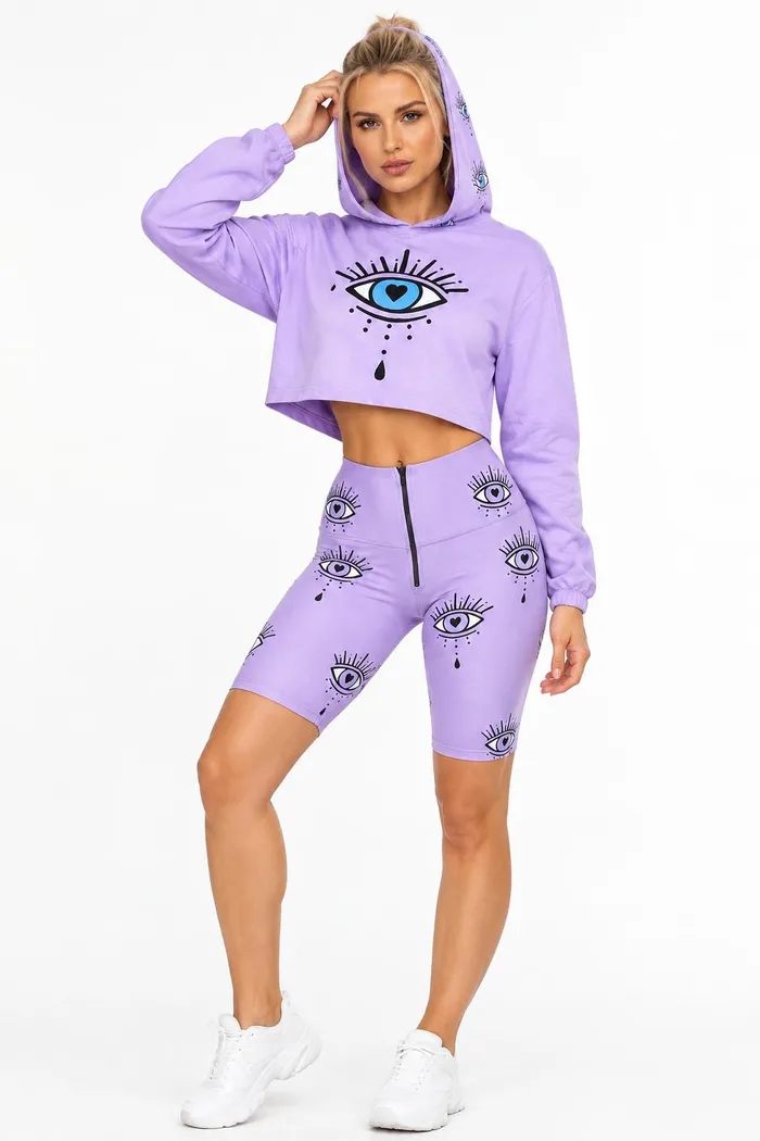 Chamarra Brandfit Buzo Ojo Lila